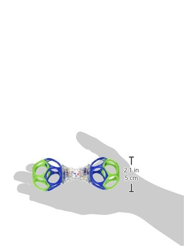 Bright Starts Oball Shaker Rattle Toy, Ages Newborn + (Pack of 2)