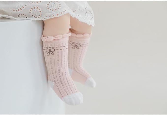 Toptim Newborn Baby-girls Socks and Bow Infant Toddler Ankle Socks