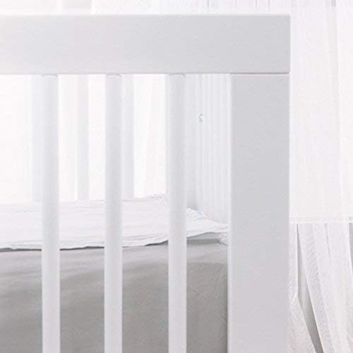 QuickZip Crib Extra Zip-On Sheet (SecureFit Wraparound Base Not Included) - Faster, Safer, Easier Baby Crib Sheets - White 100% Cotton - Fits All Standard Crib Mattresses