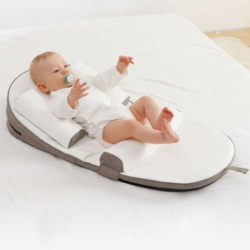 Infants Anti Overflow Feeding Pillow, Infants Multifunctional Feeding Support Pillow, Travel Portable Feeding Pillow Brown
