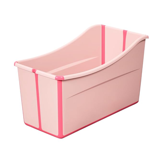 Large Foldable Bathtub for Toddler Collapsible Baby Bathtub Portable Bath tub Lightweight for Children Twins Petite Adult