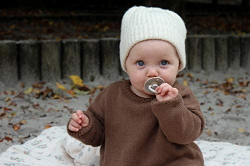 BIBS Pacifiers Colour Collection | Natural Rubber Baby Pacifier | Set of 2 BPA-Free Soothers | Made in Denmark | 18+ Months (Pack of 2) | Vanilla