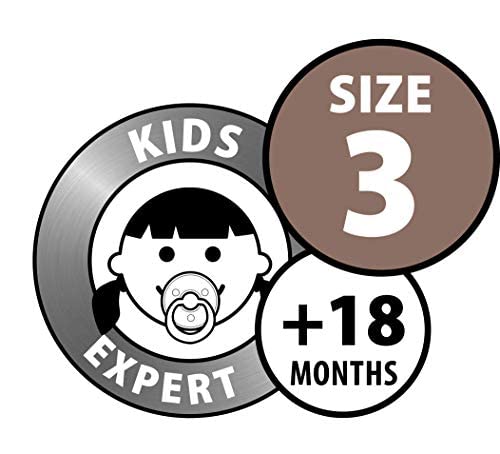 BIBS Pacifiers Colour Collection | Natural Rubber Baby Pacifier | Set of 2 BPA-Free Soothers | Made in Denmark | 18+ Months (Pack of 2) | Blush Night