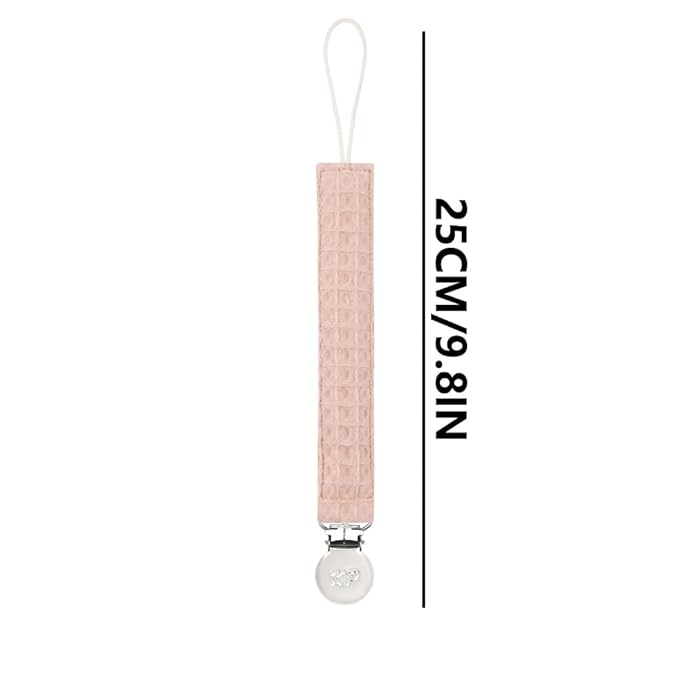 Pacifier Holder Pacifier Clips 4 Pack,Soft Fabric Strap, Silky Plush Pacifier Leash for boy and Girl 4 Pack