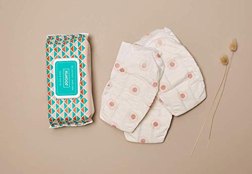 JOONYA Unscented Baby Wipes — Plant-Based, Fragrance-Free Diaper Wipes | Hypoallergenic, Non-Toxic, Compostable & Biodegradable Wet Wipes for Sensitive Newborn Skin | 3 Packs of 80 Wipes (240 Total)