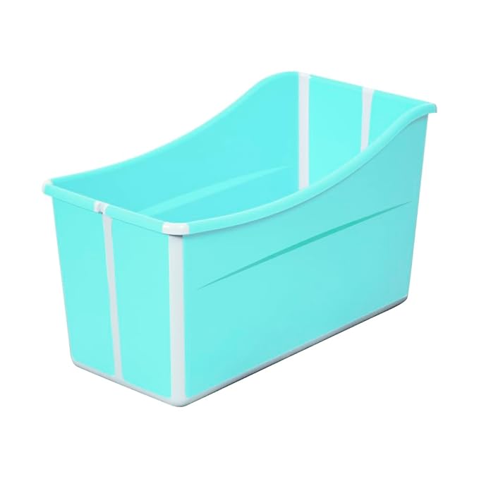 Large Foldable Bathtub for Toddler Collapsible Baby Bathtub Portable Bath tub Lightweight for Children Twins Petite Adult