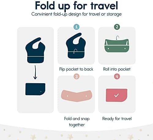 Tiny Twinkle Mess Proof Baby Bib,Waterproof Smock Baby Bib for Eating,Machine Washable Long Sleeve Bib,Baby Led Weaning,Toddler Bib (Checkers Blue, Small 6-24 Months)