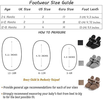Sawimlgy Newborn Infant Baby Girl Boy Cotton Booties Stay On Sock Slippers Soft Bedroom Shoes Non-Skid Ankle Boots With Grippers Toddler Crib Warm Shoe First Walker Birthday Shower