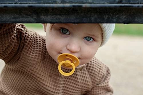 BIBS Pacifiers Colour Collection | Natural Rubber Baby Pacifier | Set of 2 BPA-Free Soothers | Made in Denmark | 18+ Months (Pack of 2) | Vanilla