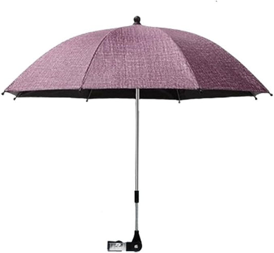 Convenient and Lightweight, Clip-On, Adjustable Steering, Universal, Umbrella Baby Stroller, Stroller Umbrella Attachment for Sun Protection