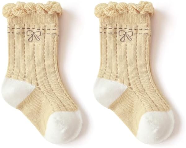 Toptim Newborn Baby-girls Socks and Bow Infant Toddler Ankle Socks