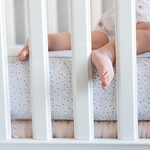 QuickZip Crib Extra Zip-On Sheet (SecureFit Wraparound Base Not Included) - Faster, Safer, Easier Baby Crib Sheets - White 100% Cotton - Fits All Standard Crib Mattresses