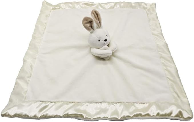 Bunny Lovey Blanket for Baby | Large 20" x 20" Baby Lovey for Girls or Boys | Cute Bunny Security Blanket for Babies and Toddlers