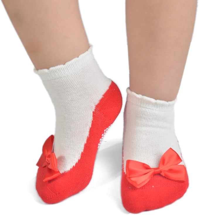 EPEIUS Unisex Baby Girls Boys Non-Slip Socks (Set of 6)