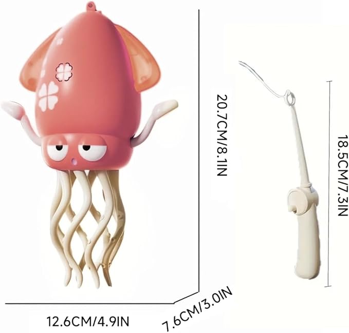 Magic Dancing Octopus Toy - Smart Obstacle-Dodging Robot with LED Light Show & Music, USB Rechargeable Tummy Time Squid Toy for Babies | Electric Crawling Octopus | Interactive Gift for Kids 3+