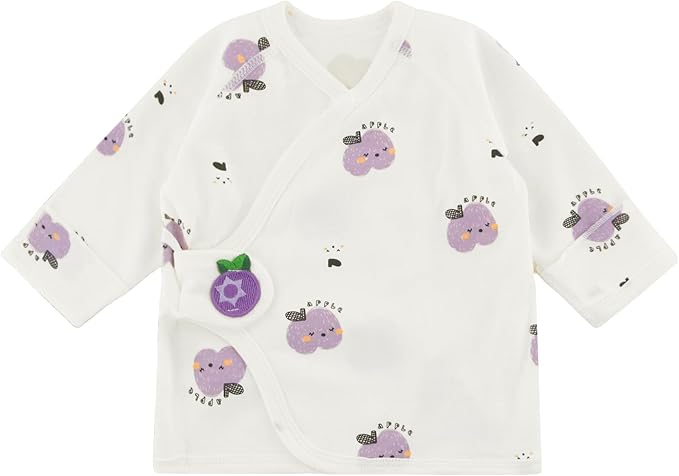 Premie Side Snap Baby Shirt for Preemie Baby, Purcotton Side Snap Tees for Newborn Baby Girls&Boys