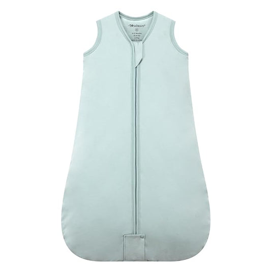 Mosebears Sleep Sack Baby Winter Wearable Blanket with 2-Way Zipper,2.5 TOG Cotton Sleep Sack Unisex (Calm Sage, 18-24 Months)