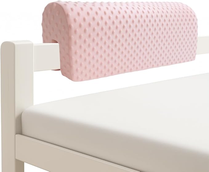 Wonder Space Toddlers' Bed Rail Bumpers Protecter - Children's Bed Guardrail Padding - Anti-Collision | Increased Height | Fall Prevention - Easy InstallEnhanced Safety Mostly Fit (2.3ft, Pink)