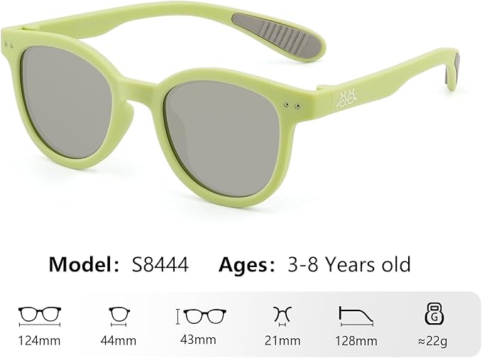 EYEBUDDY Kids Sunglasses for Boys Girls Age 2-8 Polarized UV Protection Toddler Children Sun Glasses Pack of 2