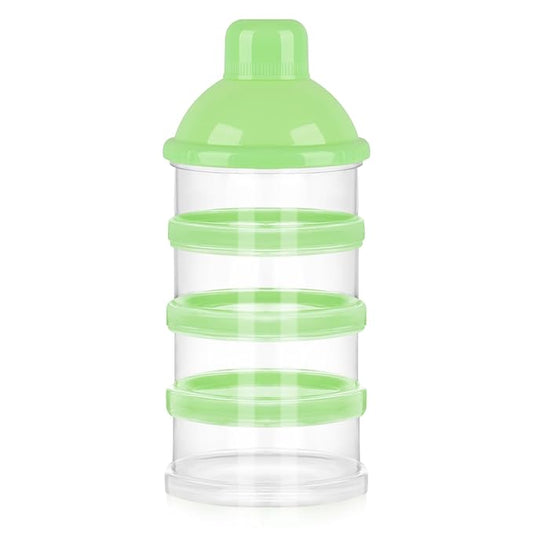 Accmor Formula Dispenser On The Go, 4 Compartments Stackable Formula Container for Travel, Baby Milk Powder Kids Snack Container, BPA Free 