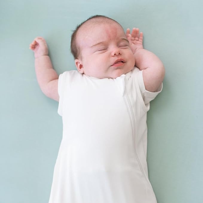 KYTE BABY Unisex Sleep Bag for Babies and Toddlers, 0.5 Tog, 97% Rayon made from Bamboo, 3% Spandex (Large, Cloud)