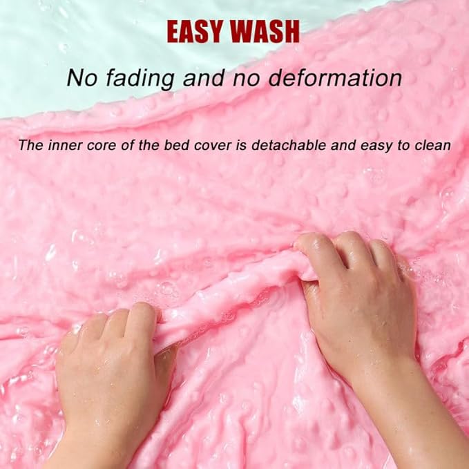 Baby Lounger - Baby Lounger for Newborn, Breathable & Soft Baby Nest Cover Co for Baby 0-12 Months, Baby Essentials Gifts, Portable Infant Lounger, Baby Snuggle Lounger Me (Pink-2)