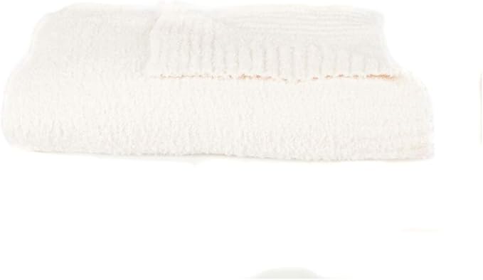 SARANONI Bamboni Luxury Baby Blanket, Breathable & Soft Plush for Infant Boys & Girls (Ivory, Mini 15” x 20”)