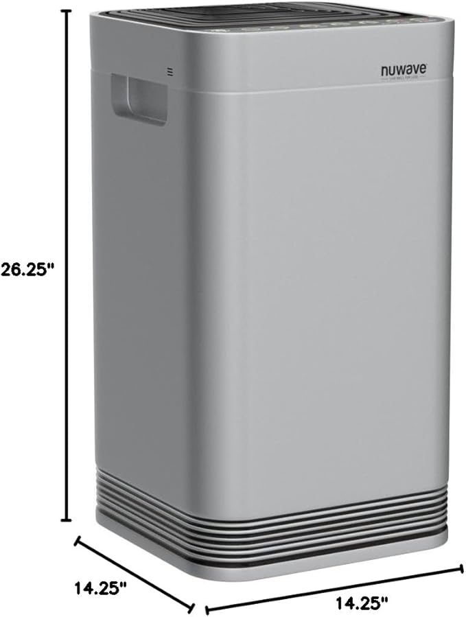 Nuwave OxyPure Ultra Clean Air Purifiers for Extra Large Room, Office, 5 Stage Filtration System with 4 Extra True HEPA Filters, Remove up to 100% of Dust, Pet Hair, Odors, Pollen, VOCs, Smart Wifi