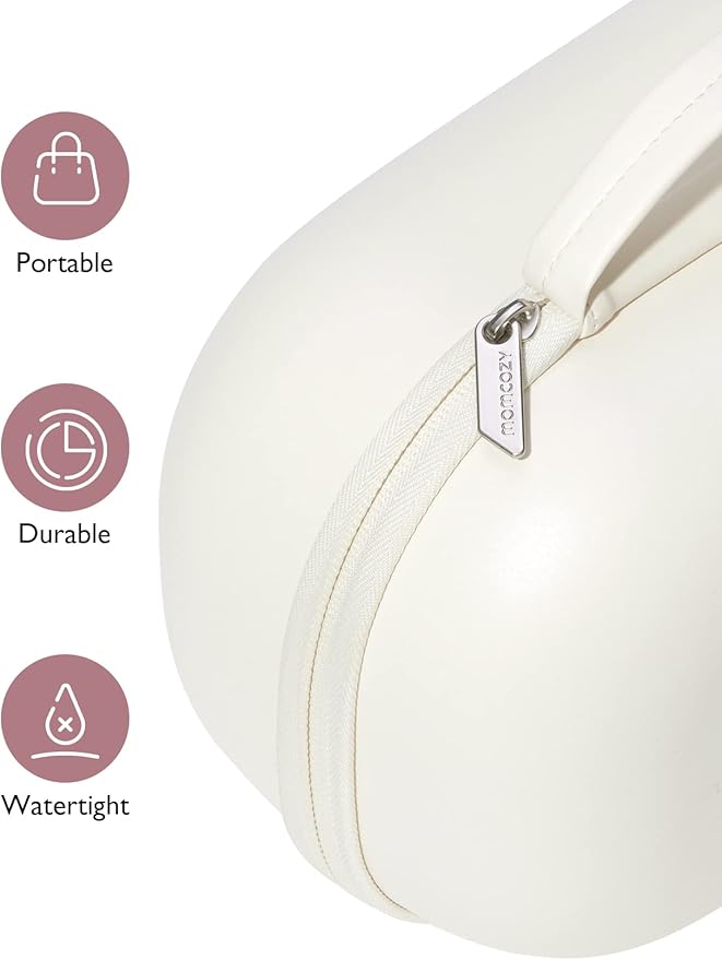 Momcozy Breast Pump Bag for Hands-Free Wearable Breast Pumps, Hard Shell Case with Removable Tray, Watertight Breast Pump Storage Bag for Pumping Bag, Diaper Bag, or Handbag(Holds 2 Pumps)