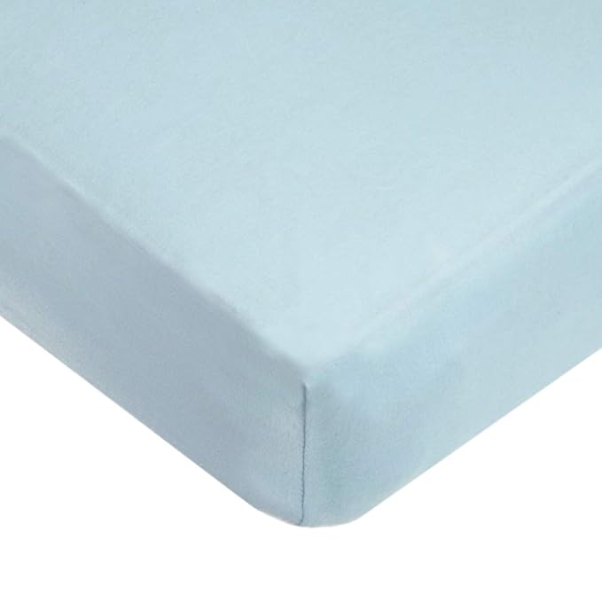 American Baby Company 3 Pack 100% Natural Cotton Fitted Crib Sheets 52" x 28" - Soft, Breathable, Hypoallergenic & Gentle Toddler Bed Sheets, Blue Star/Zigzag, Neutral for Boys & Girls
