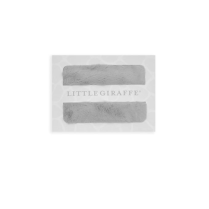 Little Giraffe Posh Mink Baby Blanket 29" x 35", Silver