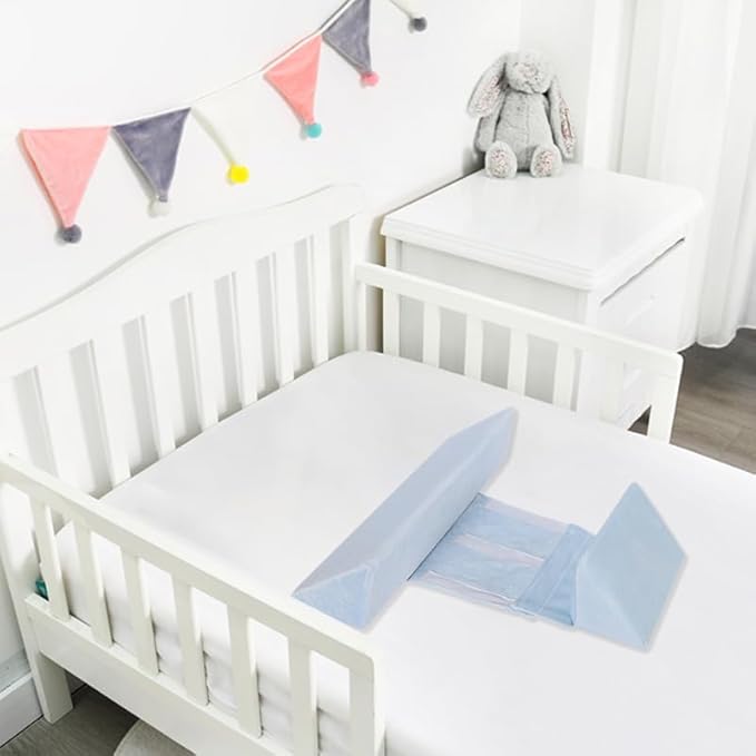 Baby Side Sleeper Weddge Adjustable Soft and Breathable Pillow Gray