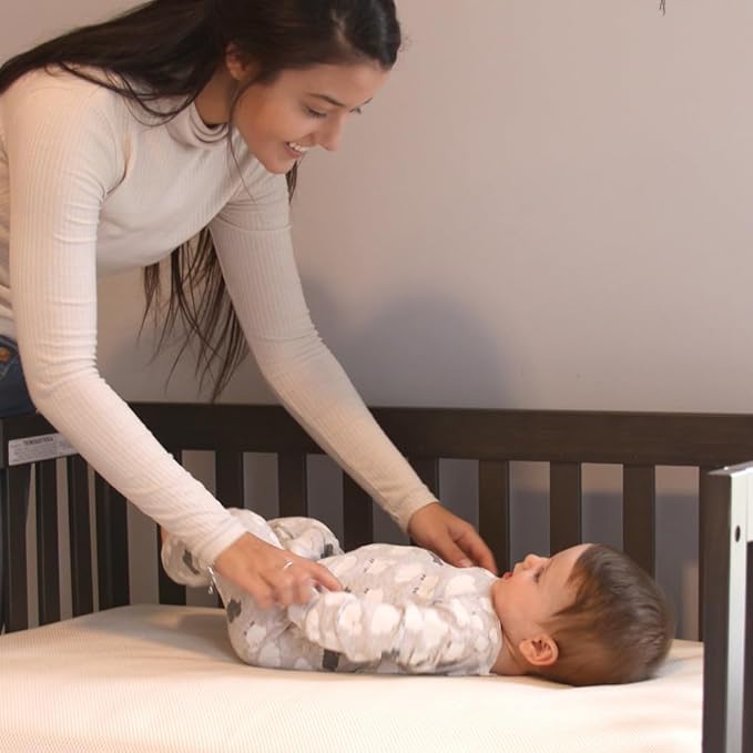 Naturepedic Organic Crib Mattress - 2-Stage Lightweight Infant & Toddler Mattress with Protector Pad - Waterproof, Breathable & Non-Toxic Mattress for Baby and Toddler Bed
