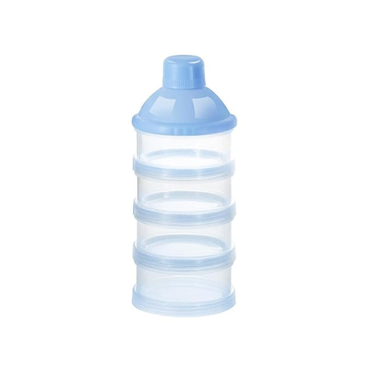 Accmor Formula Dispenser On The Go, 4 Compartments Stackable Formula Container for Travel, Baby Milk Powder Kids Snack Container, BPA Free 