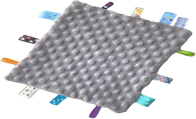 CREVENT Soft Plush Animal Face Security Blankets for Boys and Girls, Great Gifts for Birthday Baby Shower (Bunny + Tag)