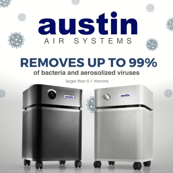 Austin Air HealthMate Plus Air Purifier - Advanced 4- Stage Filtration Air Purifiers For Home with Activated Carbon & Zeolite - Ideal as Air Purifiers for Bedroom or any Large room, Model B450