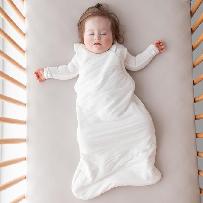 Kyte Baby Soft Crib Sheet - Standard Fitted Crib Sheet Made with Rayon from Bamboo, Ultra-Gentle and Breathable (Oat)
