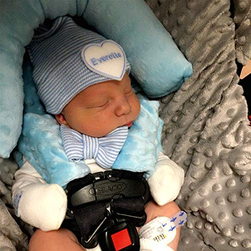 Baby Infant Head and Neck Support Pillow with Seat Belt for Car Seat -Extra Soft 3-in-1 Toddler Car Seat Insert Cushion Pad for Car Seats Water Pink