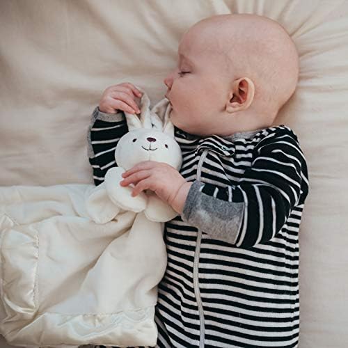 Bunny Lovey Blanket for Baby | Large 20" x 20" Baby Lovey for Girls or Boys | Cute Bunny Security Blanket for Babies and Toddlers