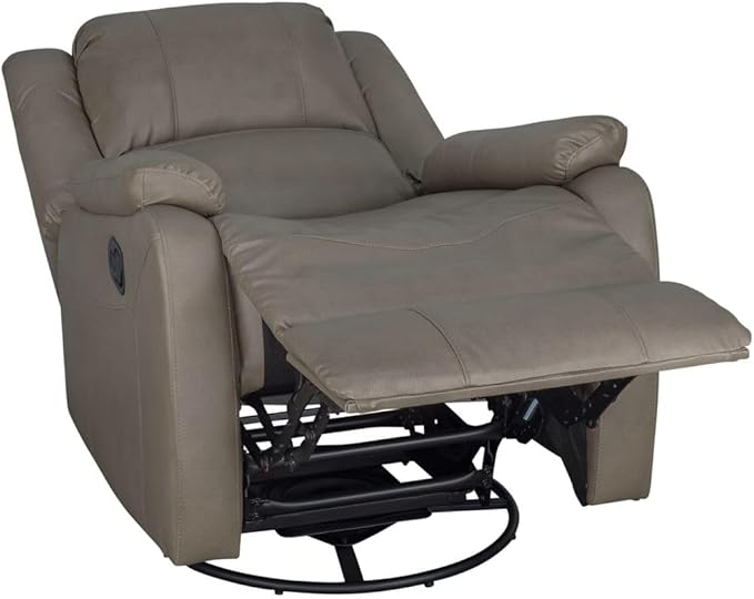 RecPro Charles Collection | 30" Swivel Glider RV Recliner | RV Living Room (Slideout) Chair | RV Furniture | Glider Chair (Putty, 2-Pack)