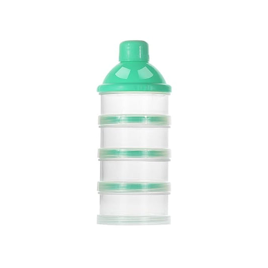 Accmor Formula Dispenser On The Go, 4 Compartments Stackable Formula Container for Travel, Baby Milk Powder Kids Snack Container, BPA Free 