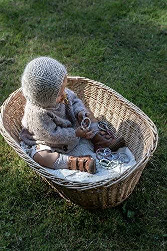 BIBS Pacifiers Colour Collection | Natural Rubber Baby Pacifier | Set of 2 BPA-Free Soothers | Made in Denmark | 6+ Months (Pack of 2) | Heather