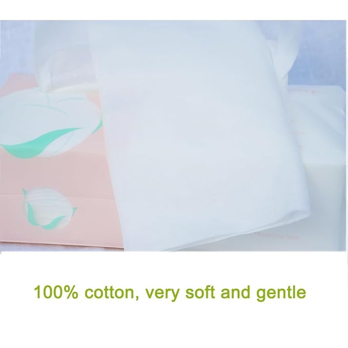 Ultra Soft Dry Baby Wipes Unscented Face Cleansing Multi-Purpose Pure Cotton Tissue (3 PACK-300 count))