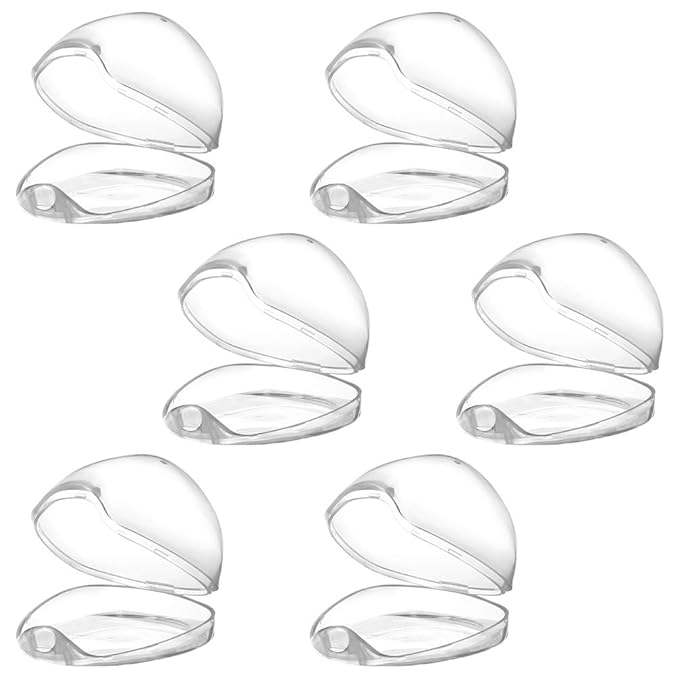 Accmor Pacifier Case, Pacifier Holder Case, Pacifier Container for Travel, BPA Free, Transparent, 6 Pack