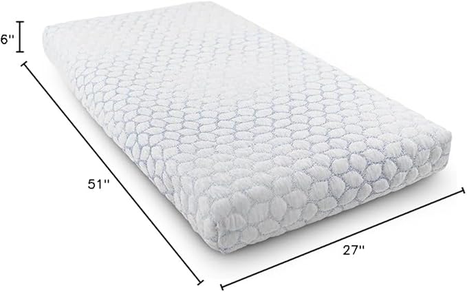 Lullaby Earth Gentle Start Breathable Infant & Toddler Crib Mattress - 2-Stage Lightweight & Waterproof - Non-Toxic for Baby & Toddler Bed
