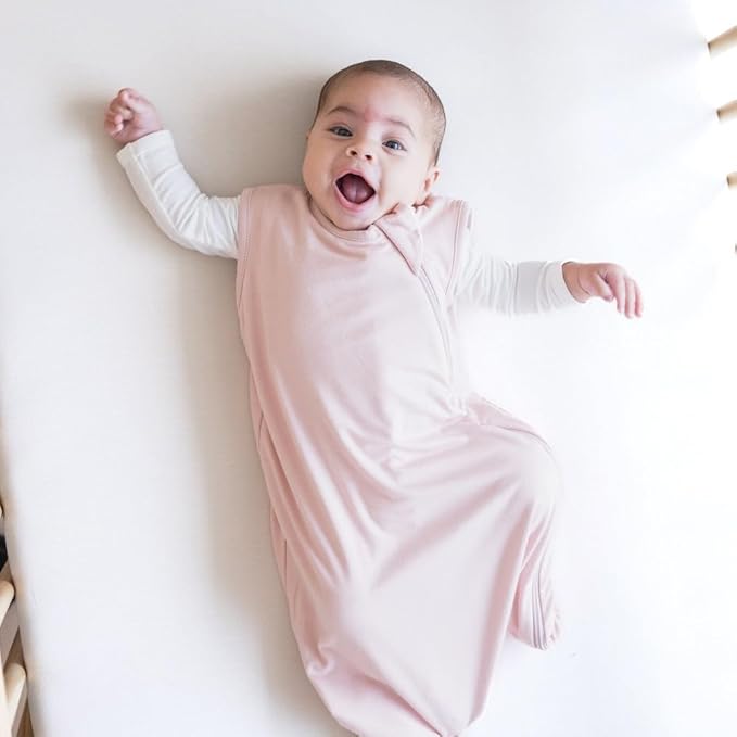 Kyte Baby Unisex Rayon Made From Bamboo Sleep Bag for Babies and Toddlers, 0.5 Tog (Medium, Blush)