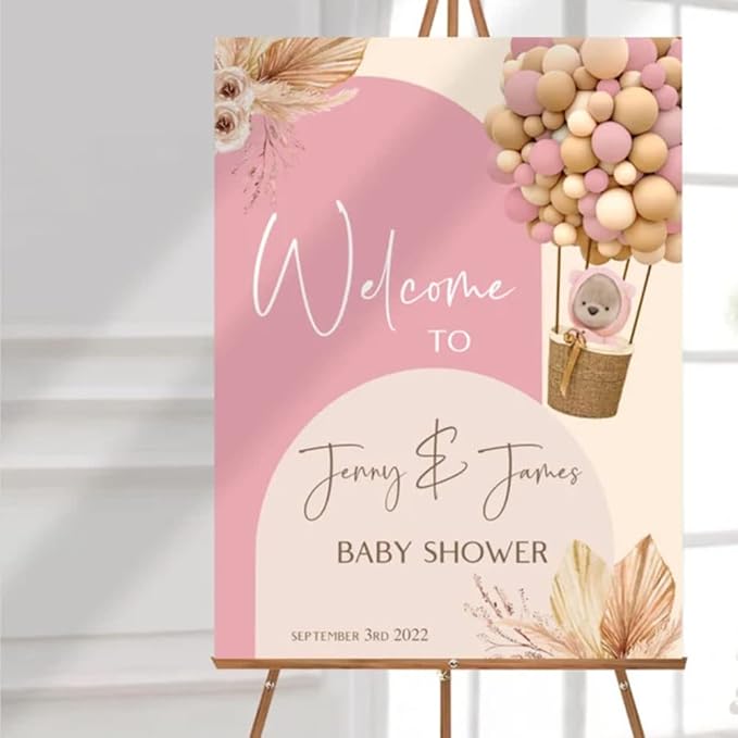 Welcome Baby Shower Sign, Baby Shower Yard Sign, Baby Girl Shower Sign, Custom Baby Shower Sign, Welcome Baby Girl Banner, Baby Shower Yard Sign Party, Baby Shower Gifts From Dad Or Mom