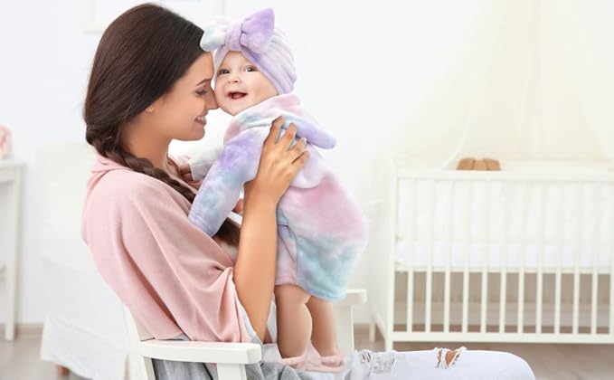Rising Star Baby Toddler Robe Or Kids Robe for Girls and Boys - Kids & Baby Bath Robe Spa Set with Washcloth or Slippers