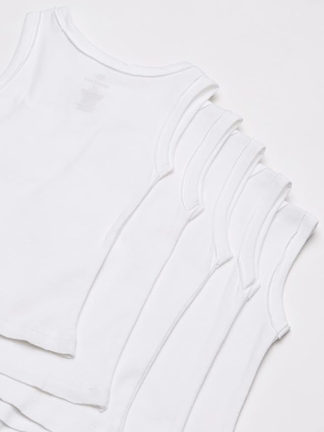 HonestBaby Sleeveless Muscle T-Shirts 100% Organic Cotton for Infant Baby and Toddler Boys, Girls