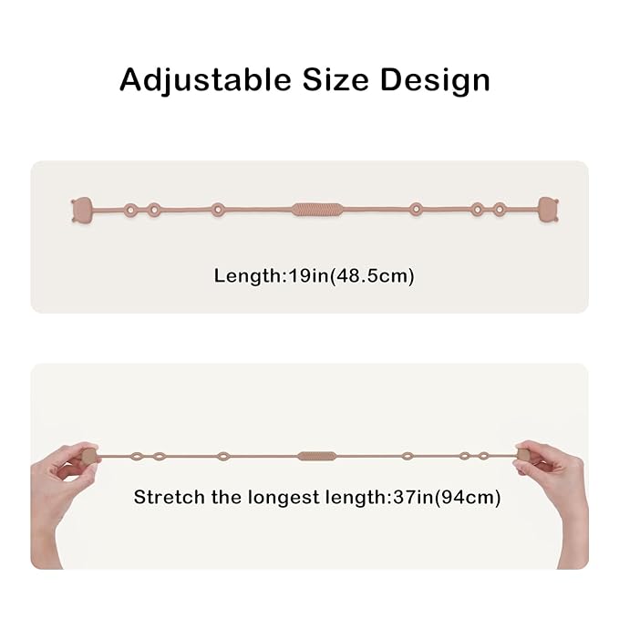 ALVABABY Silicone Toy Strap for Baby Boy Girl Smoother Clips Bottle High Chair Car Seat Travel 4 Pack 4GJL03A